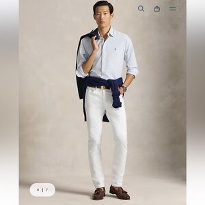 Ralph Lauren Classic Fit Cotton Button Down Long Sleeve Shirt Business Casual